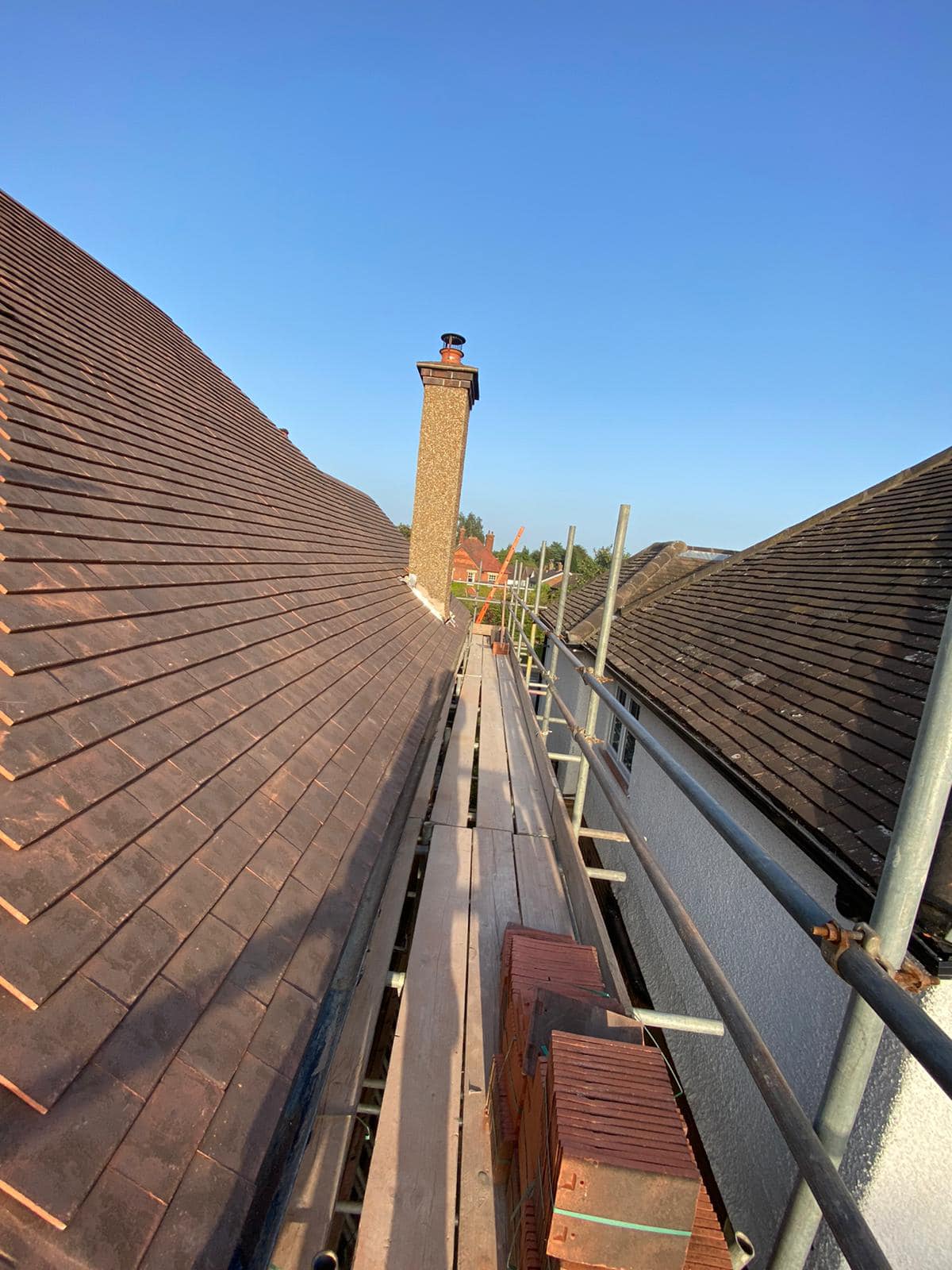 Slate roof restoration in Greenwich