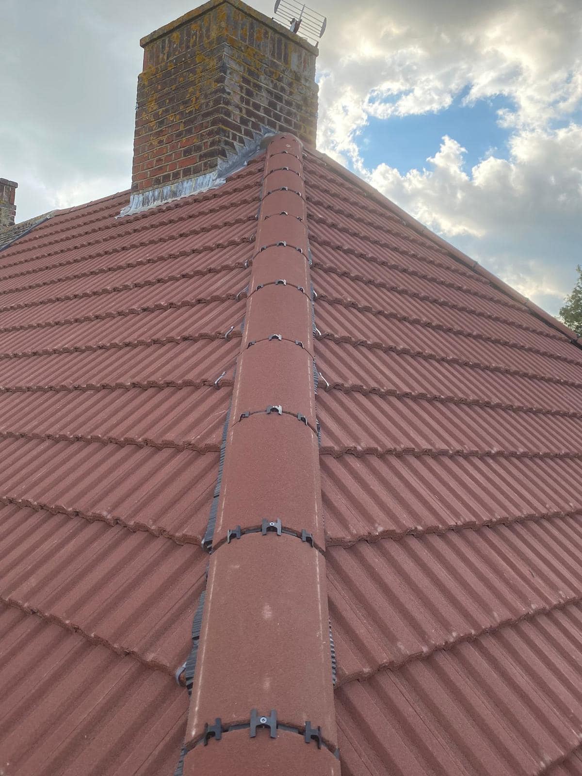 Professional roofers working on a property in London - KS Roof Master