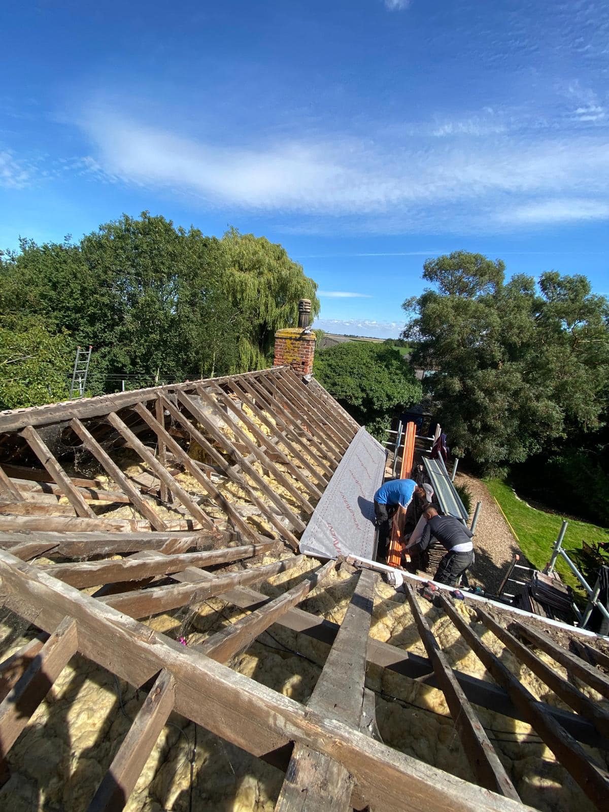 Commercial roof restoration in Canary Wharf