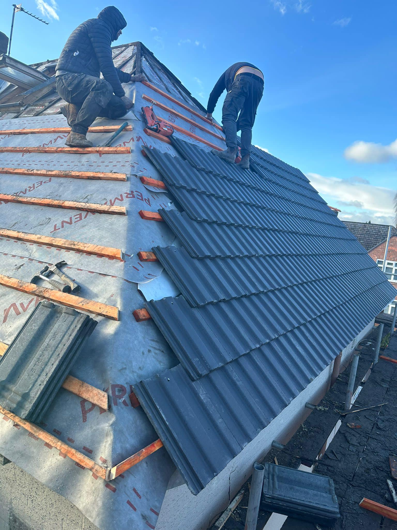 Storm damage repair in Battersea