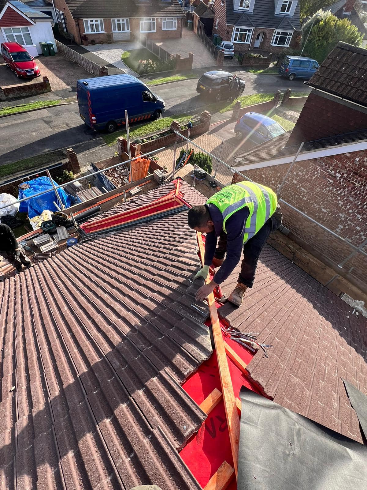Commercial roof restoration in Canary Wharf