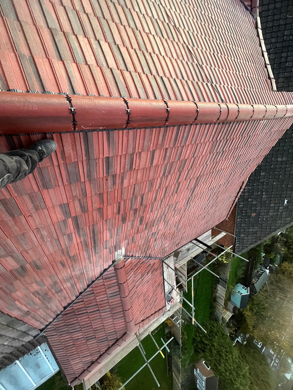 Professional roofers working on a property in London - KS Roof Master