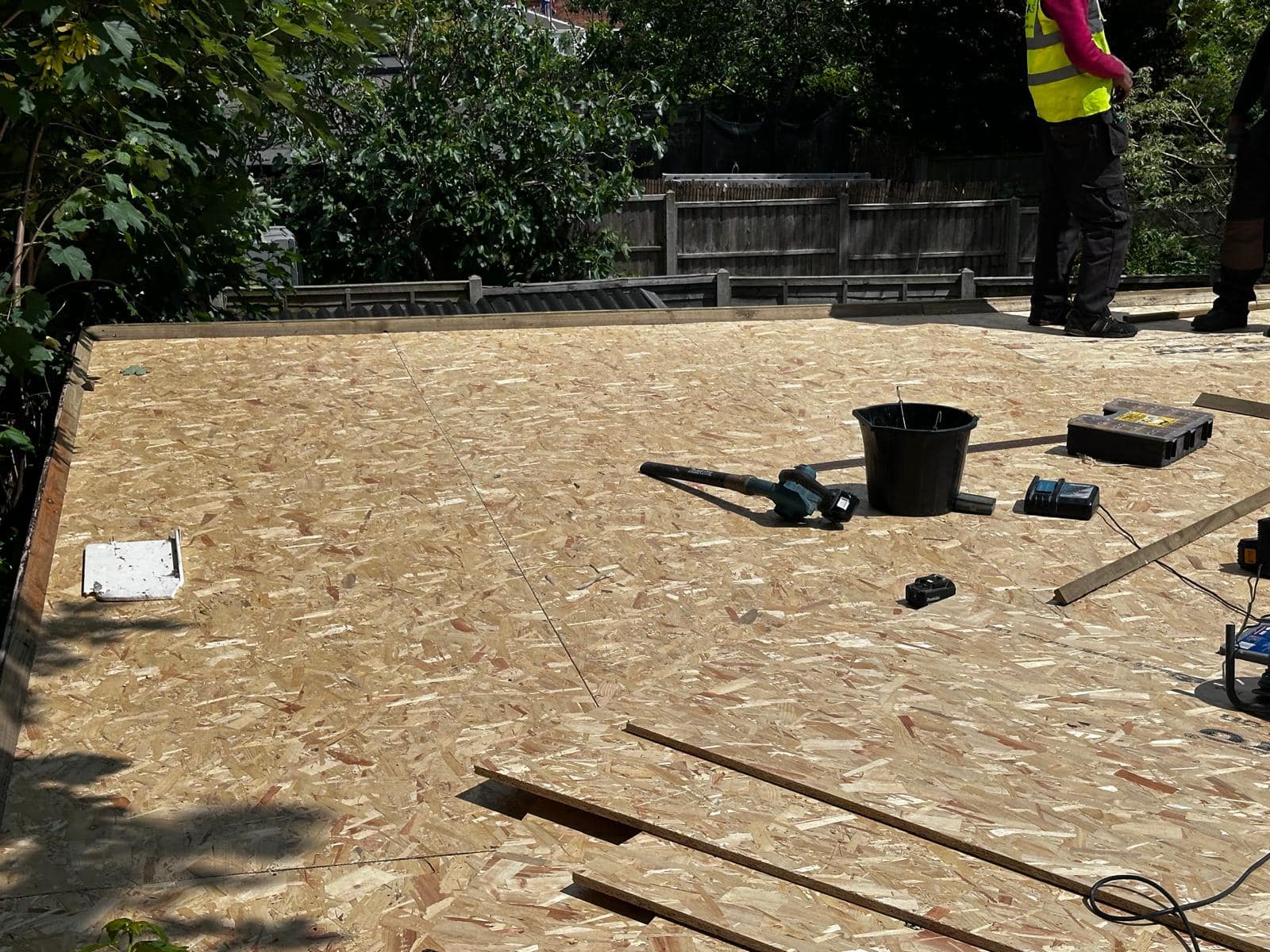 Commercial roof restoration in Canary Wharf