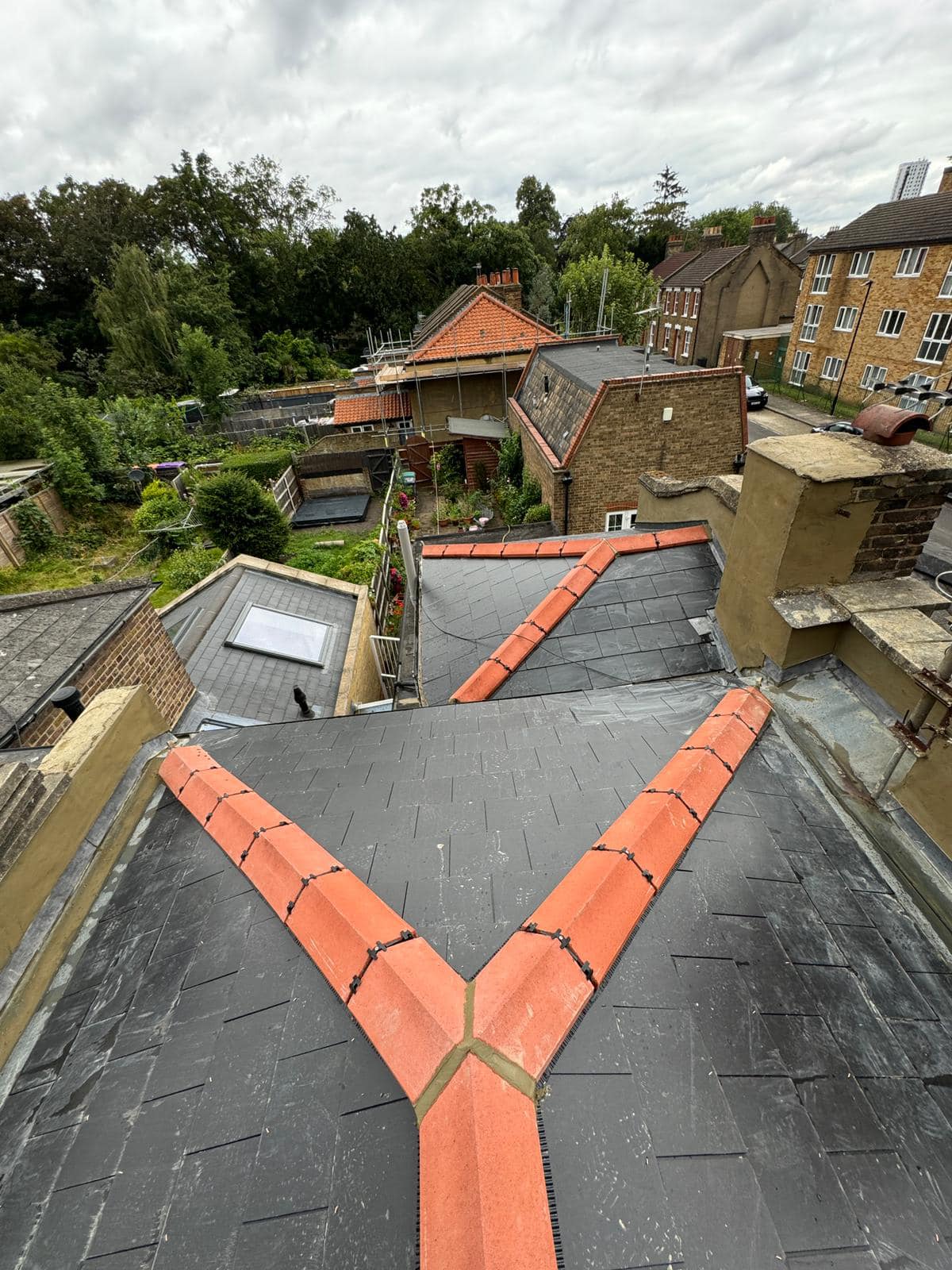 Commercial roof restoration in Canary Wharf