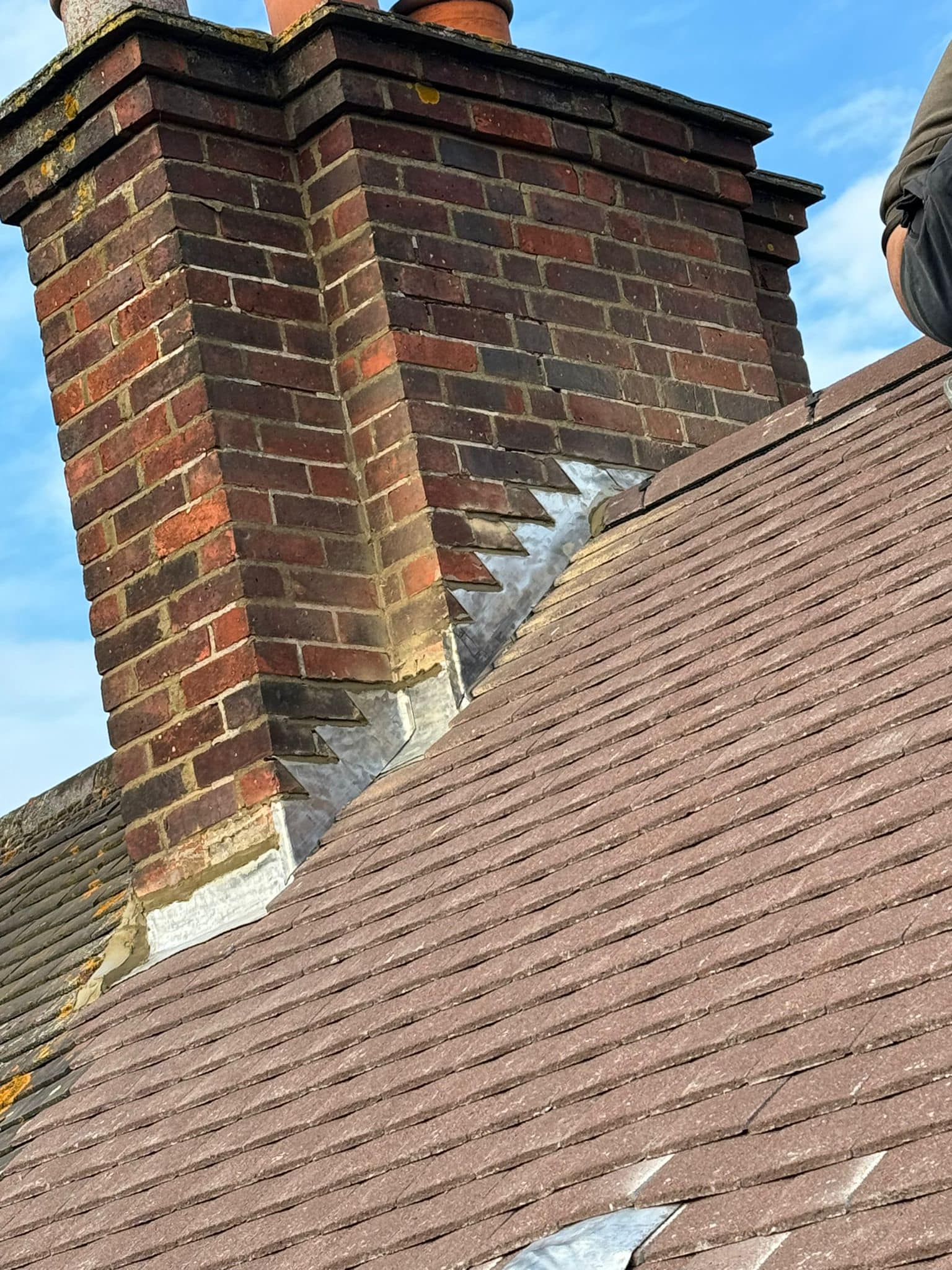 Lead flashing in Westminster