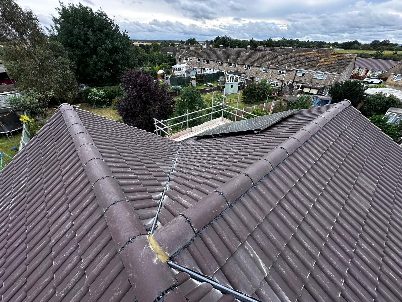 Professional roofers working on a property in London - KS Roof Master