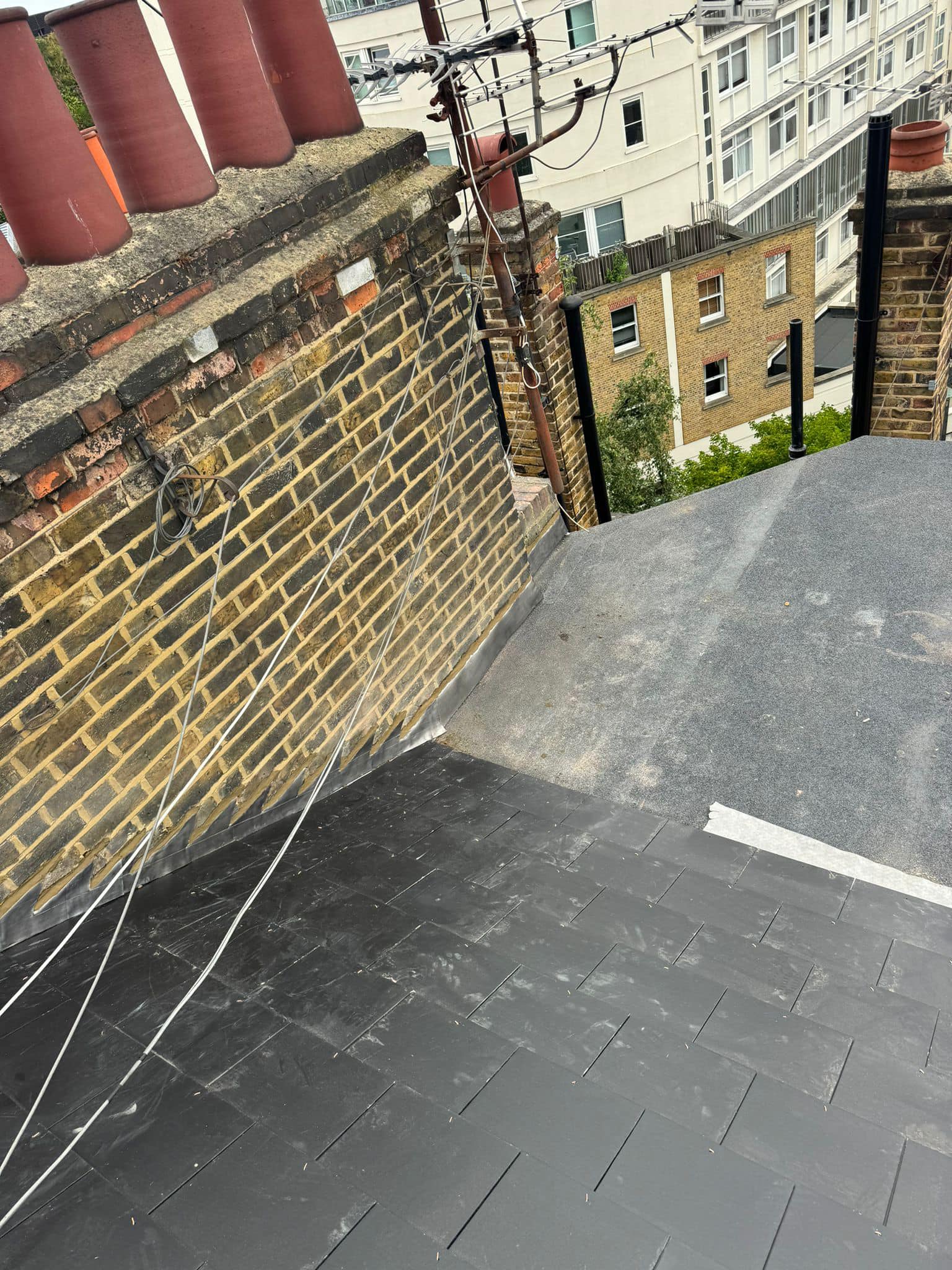 Slate roof restoration in Greenwich