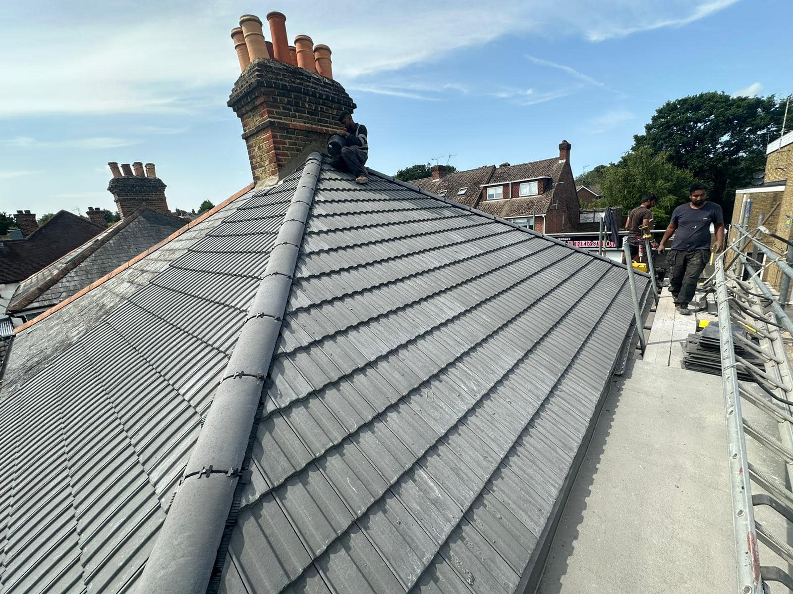 Slate roof restoration in Greenwich
