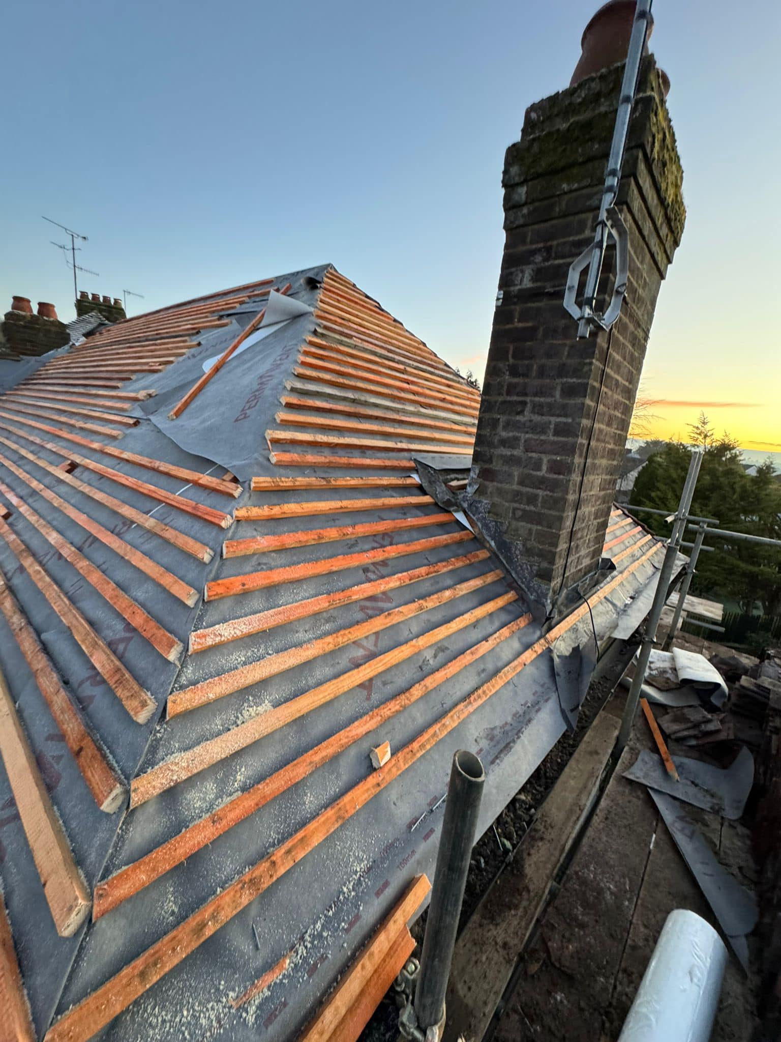 Lead flashing in Westminster