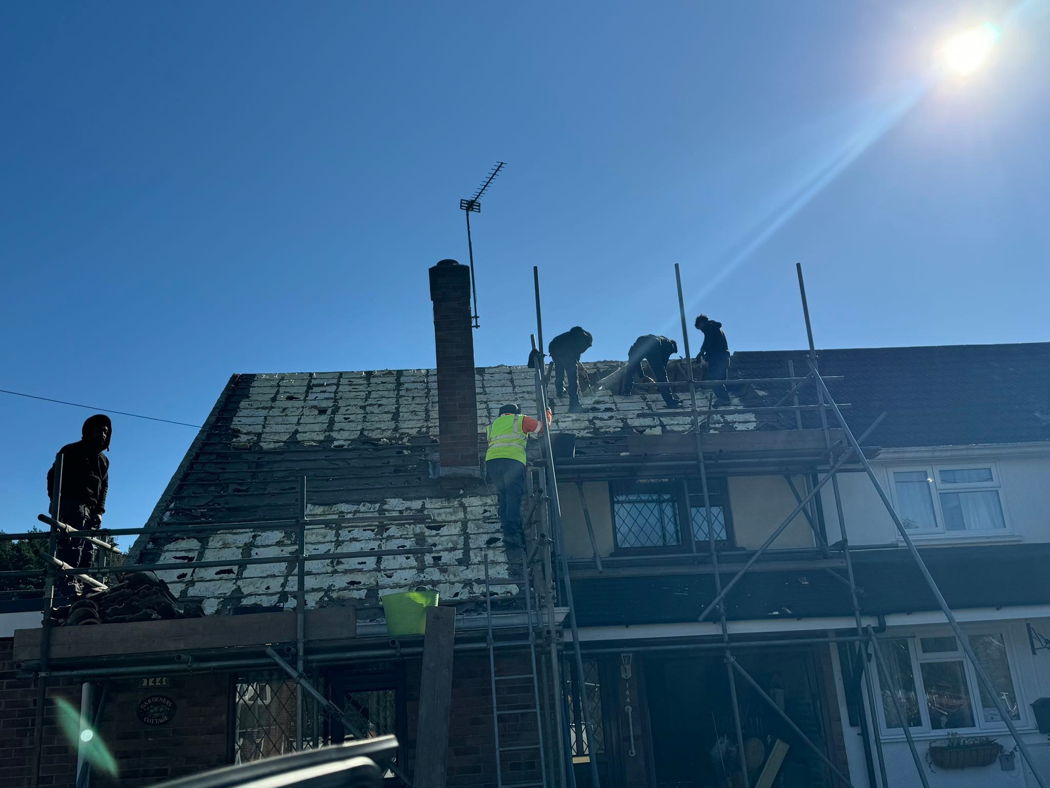 Storm damage repair in Battersea