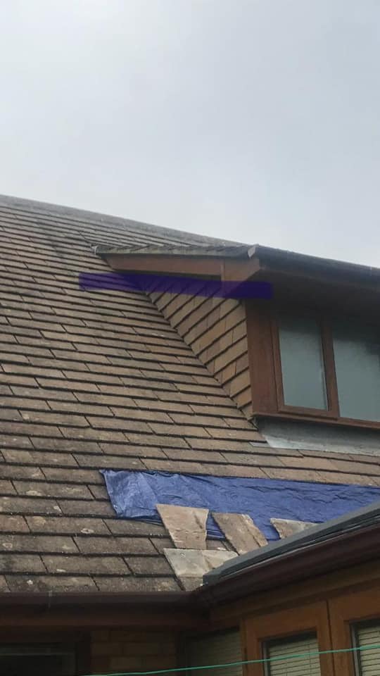 Storm damage repair in Battersea