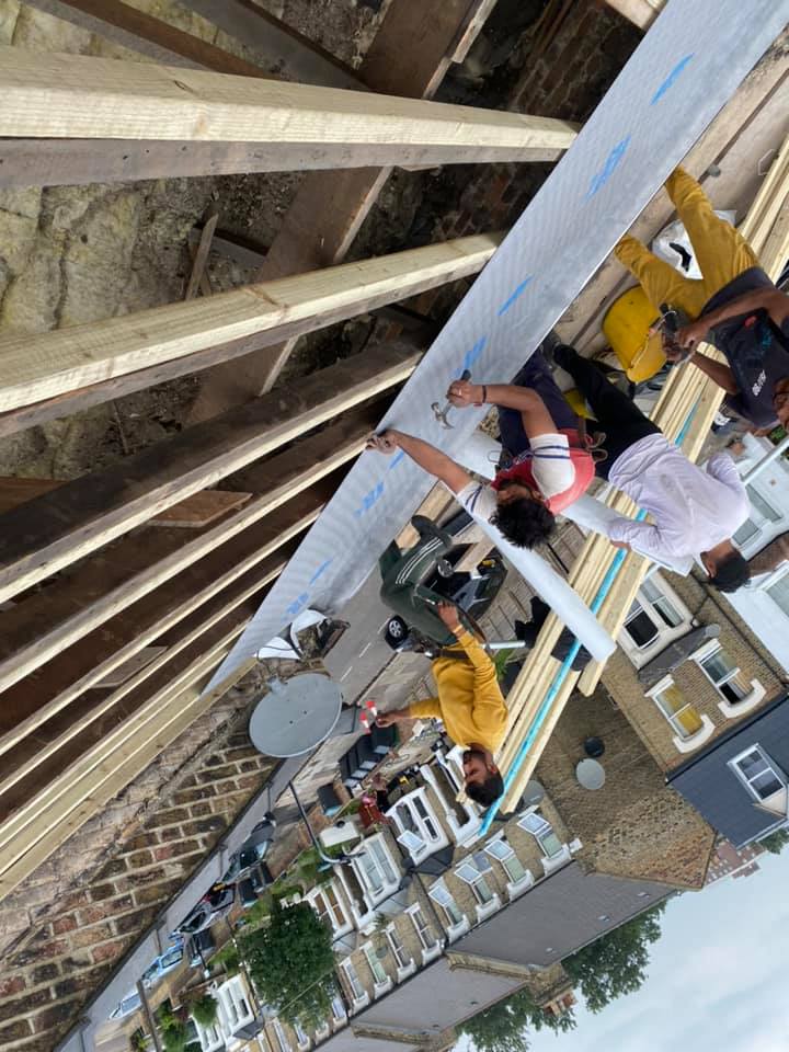 GRP fibreglass roof in Peckham