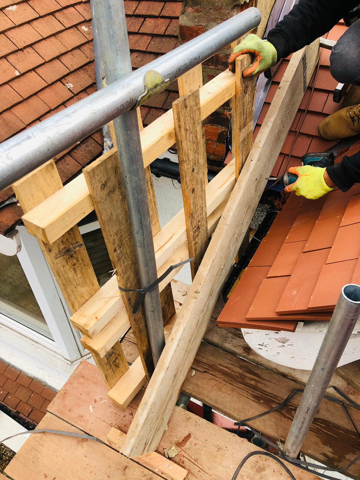 Storm damage repair in Battersea
