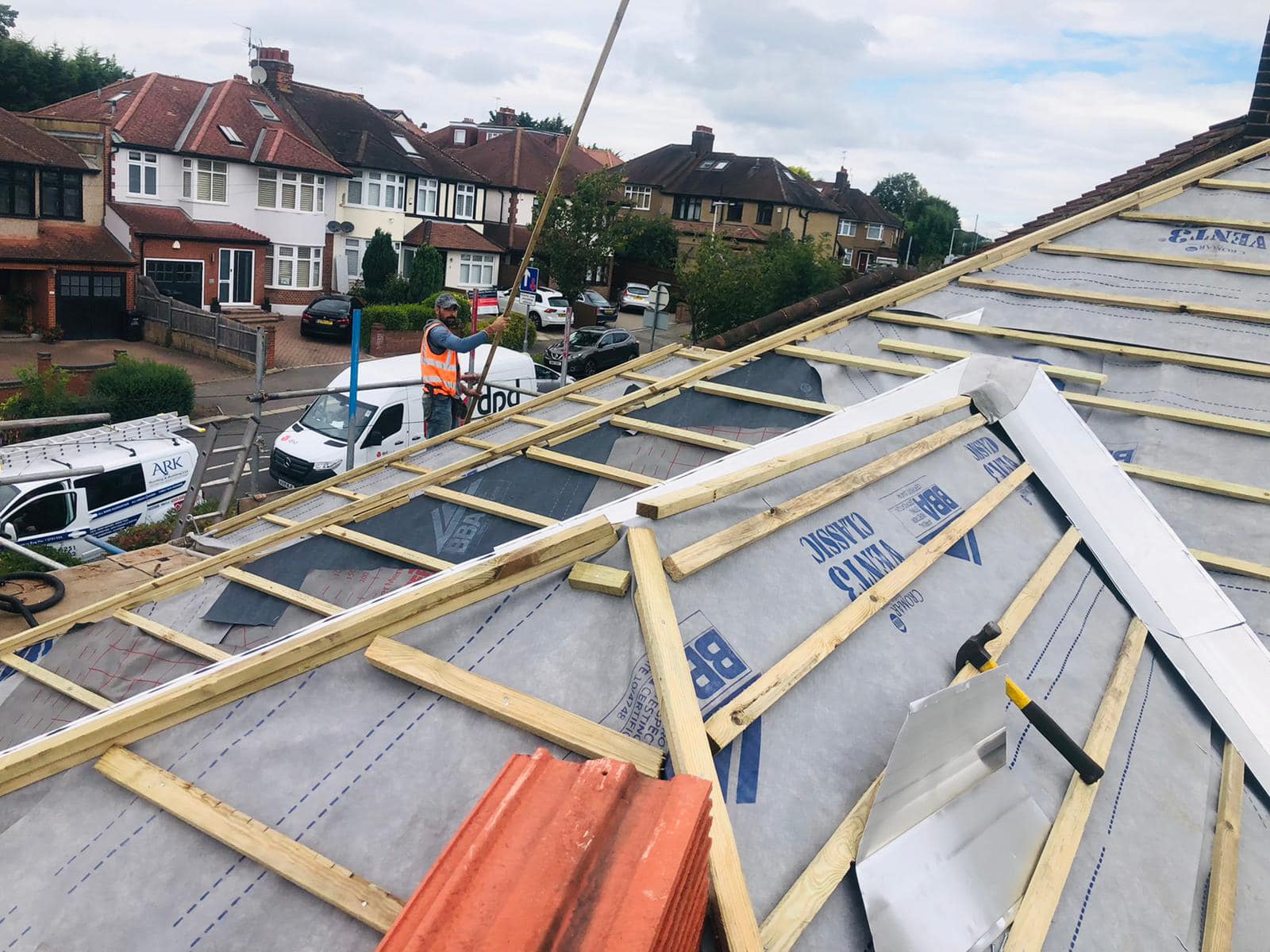 Slate roof restoration in Greenwich