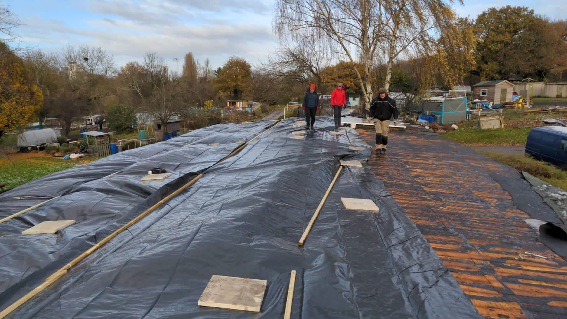 Commercial roof restoration in Canary Wharf