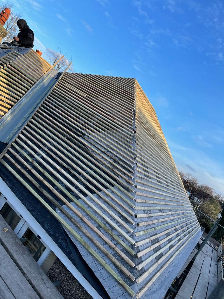 Lead flashing in Westminster