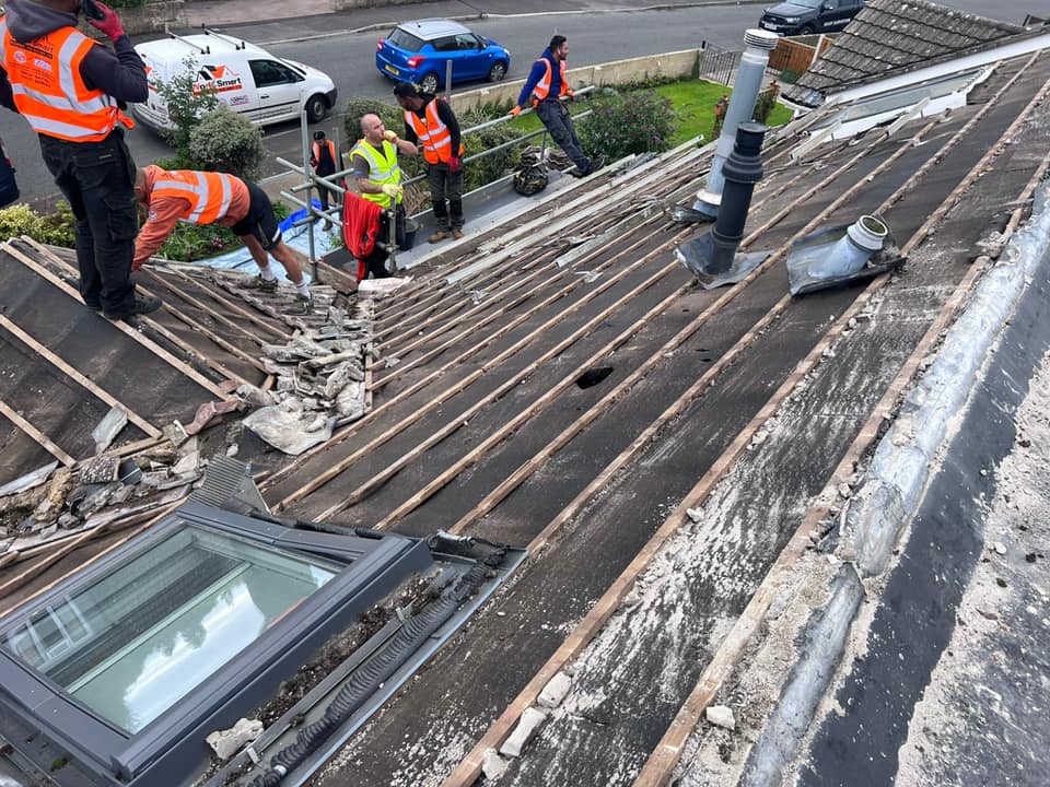 Slate roof restoration in Greenwich