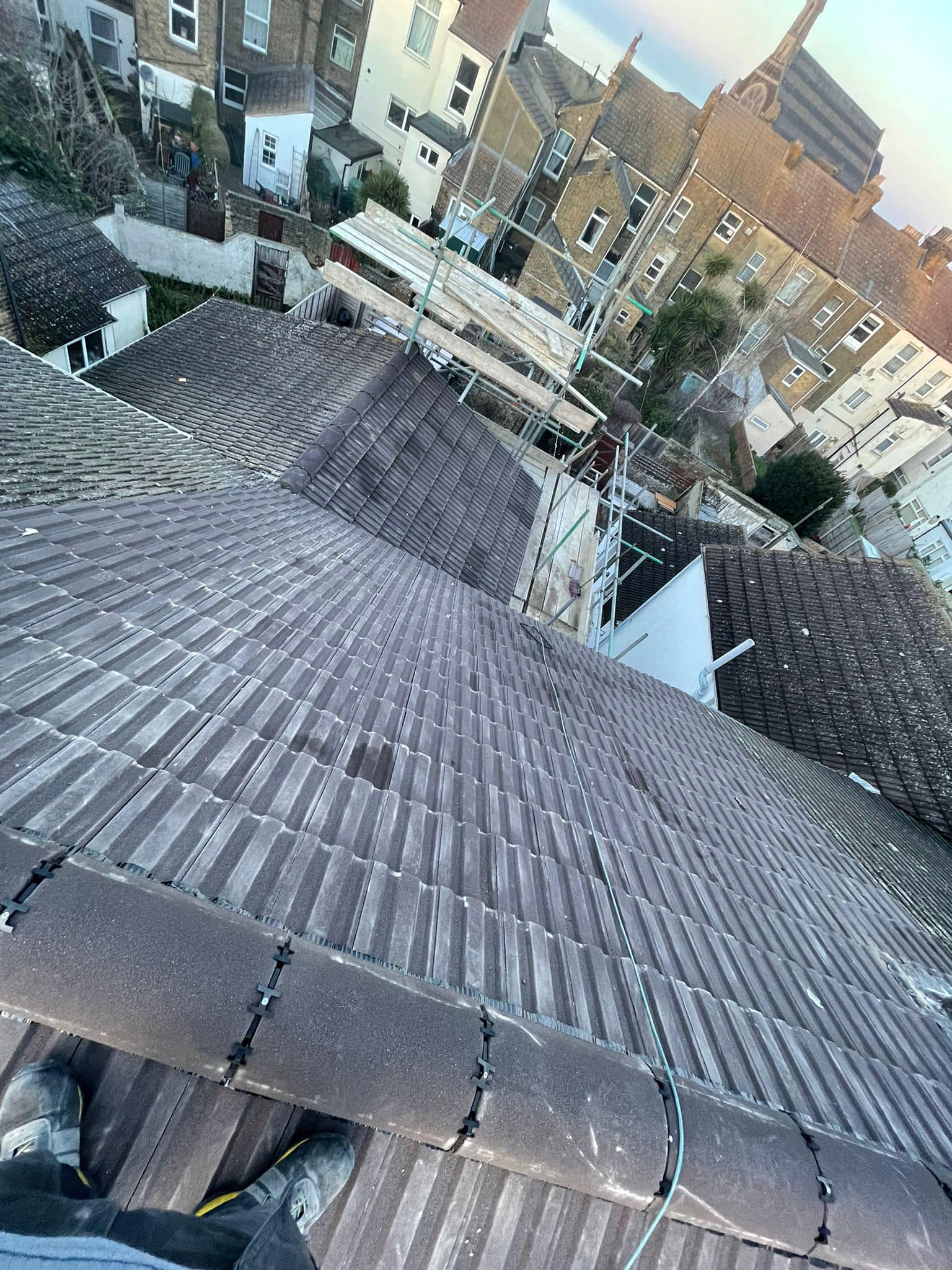 GRP fibreglass roof in Peckham