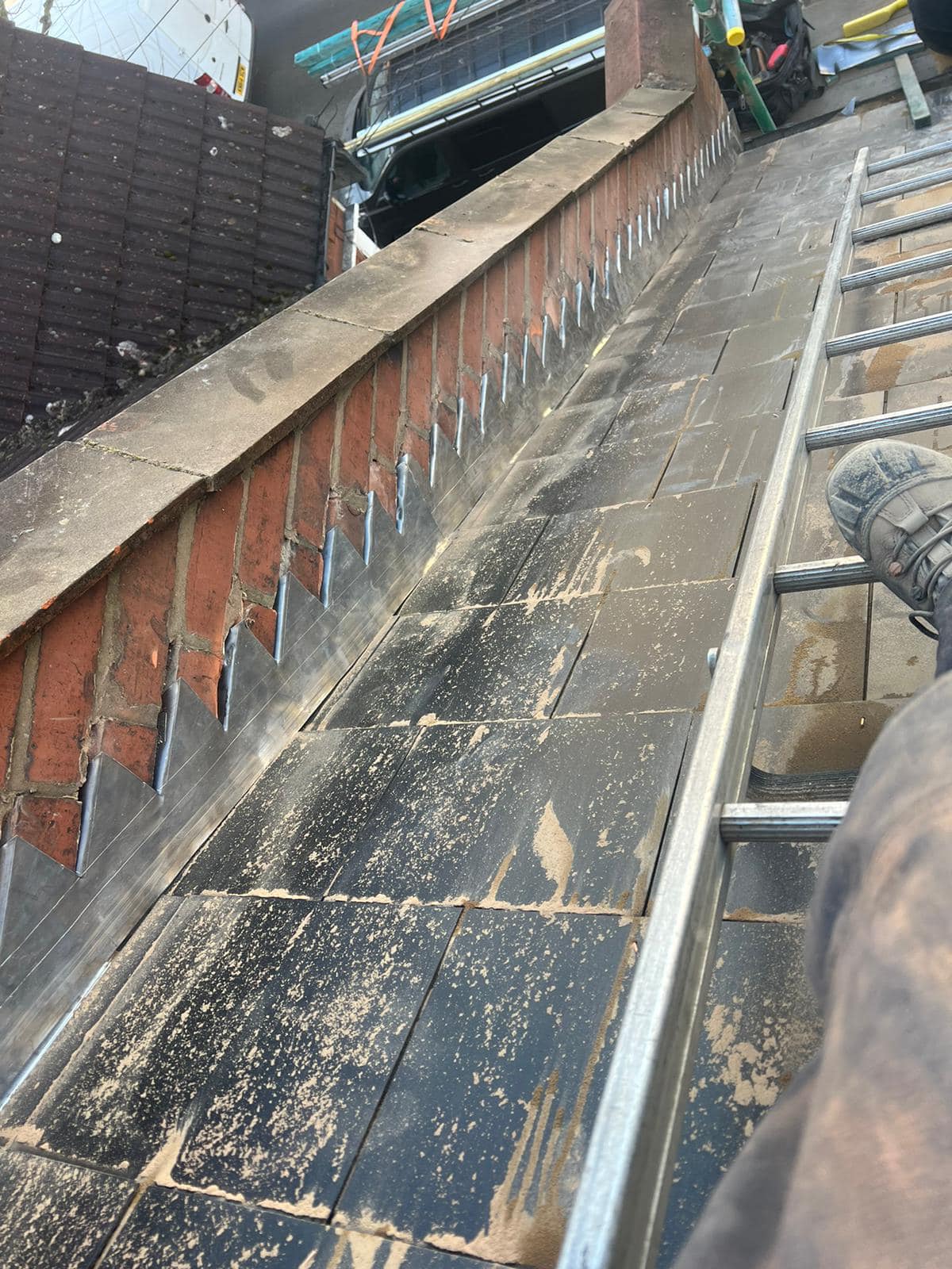 Lead flashing in Westminster