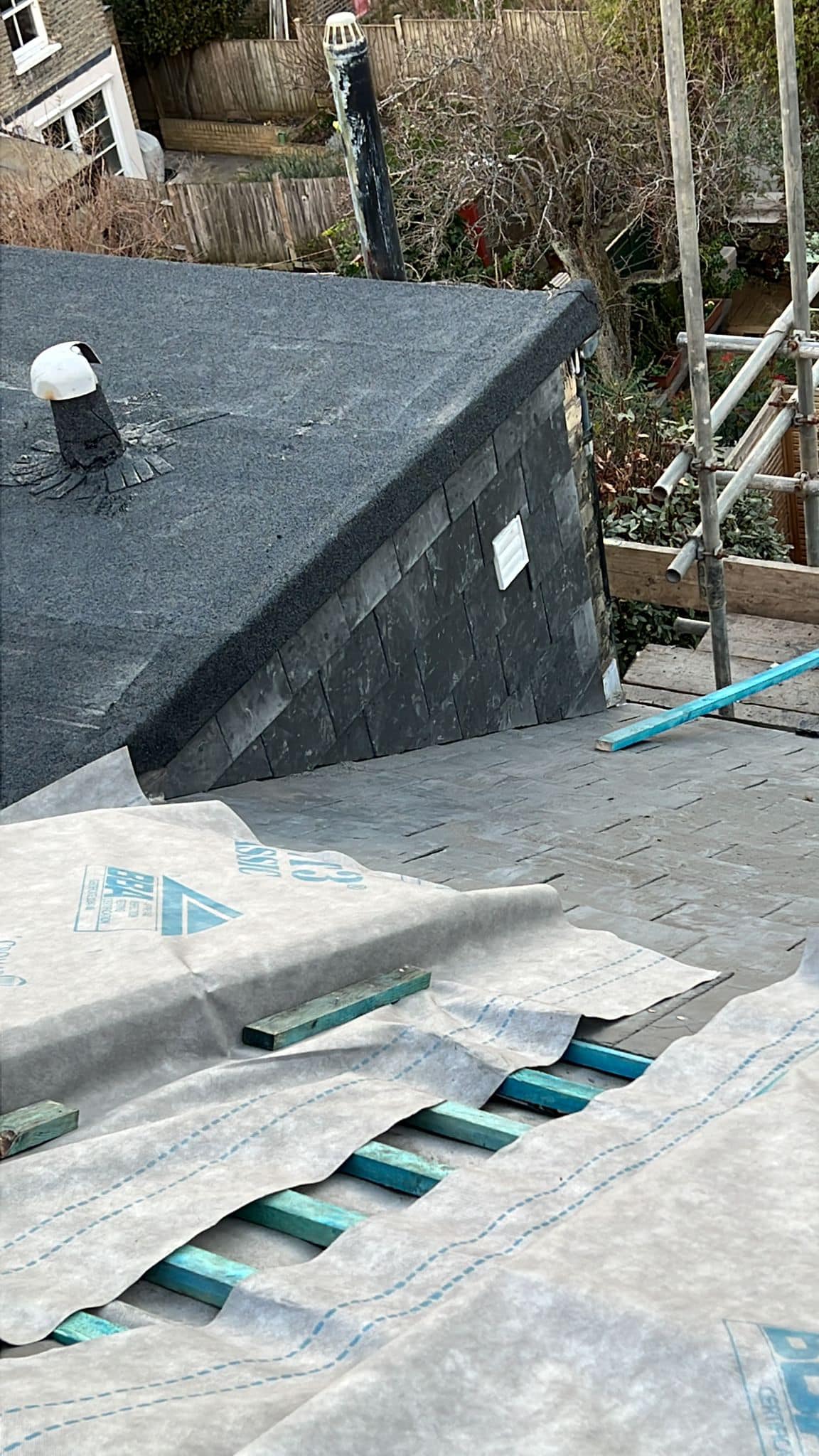 GRP fibreglass roof in Peckham