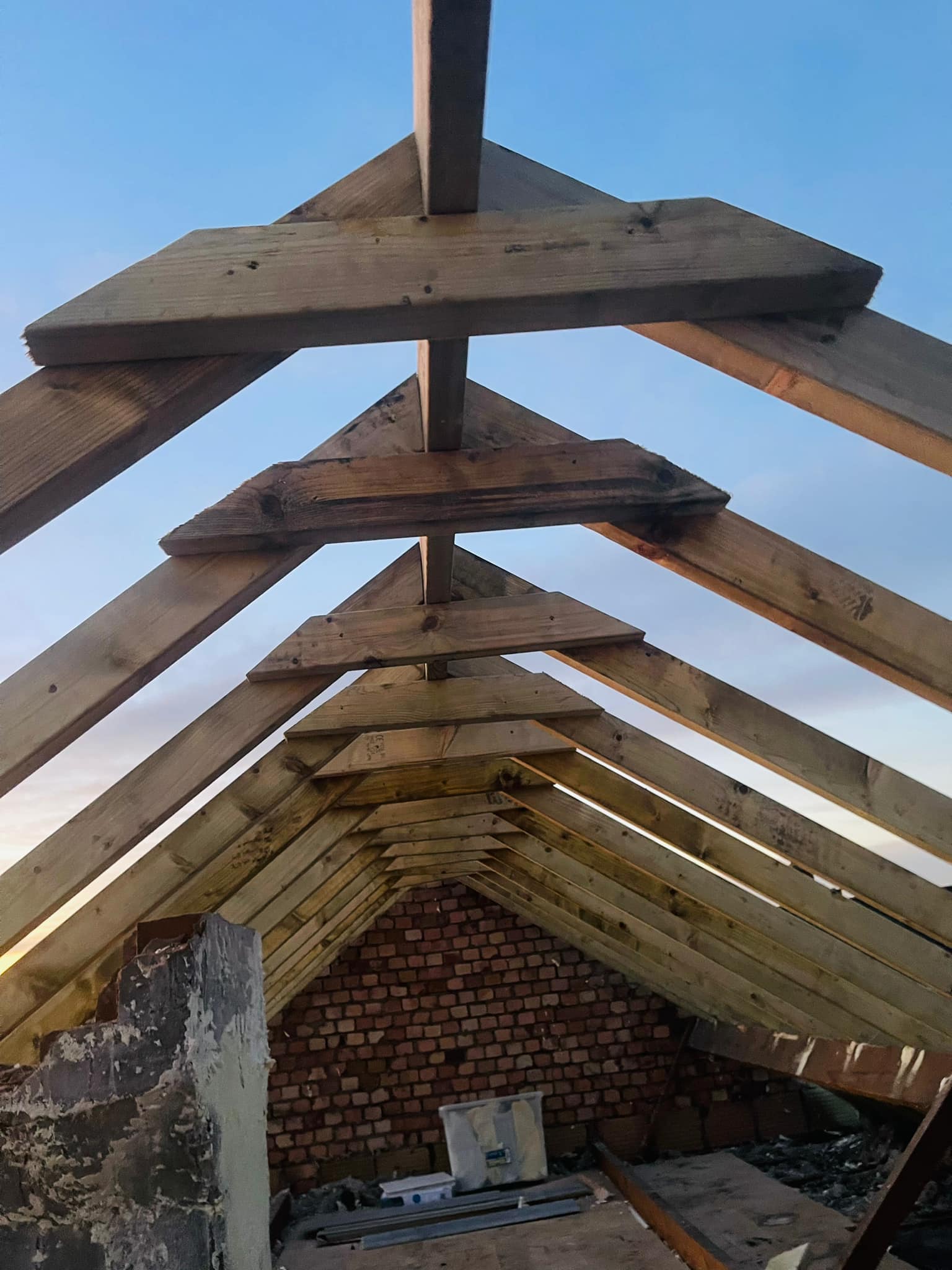 Professional roofers working on a property in London - KS Roof Master