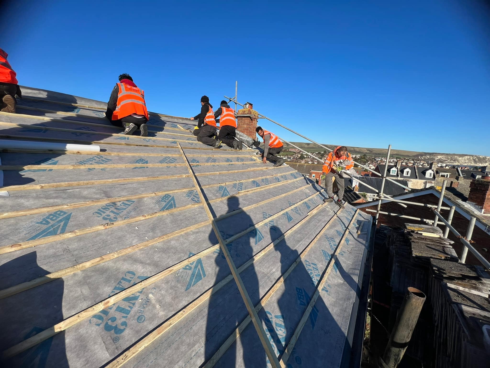 Slate roof restoration in Greenwich