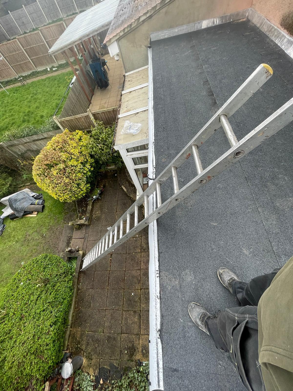 Professional roofers working on a property in London - KS Roof Master