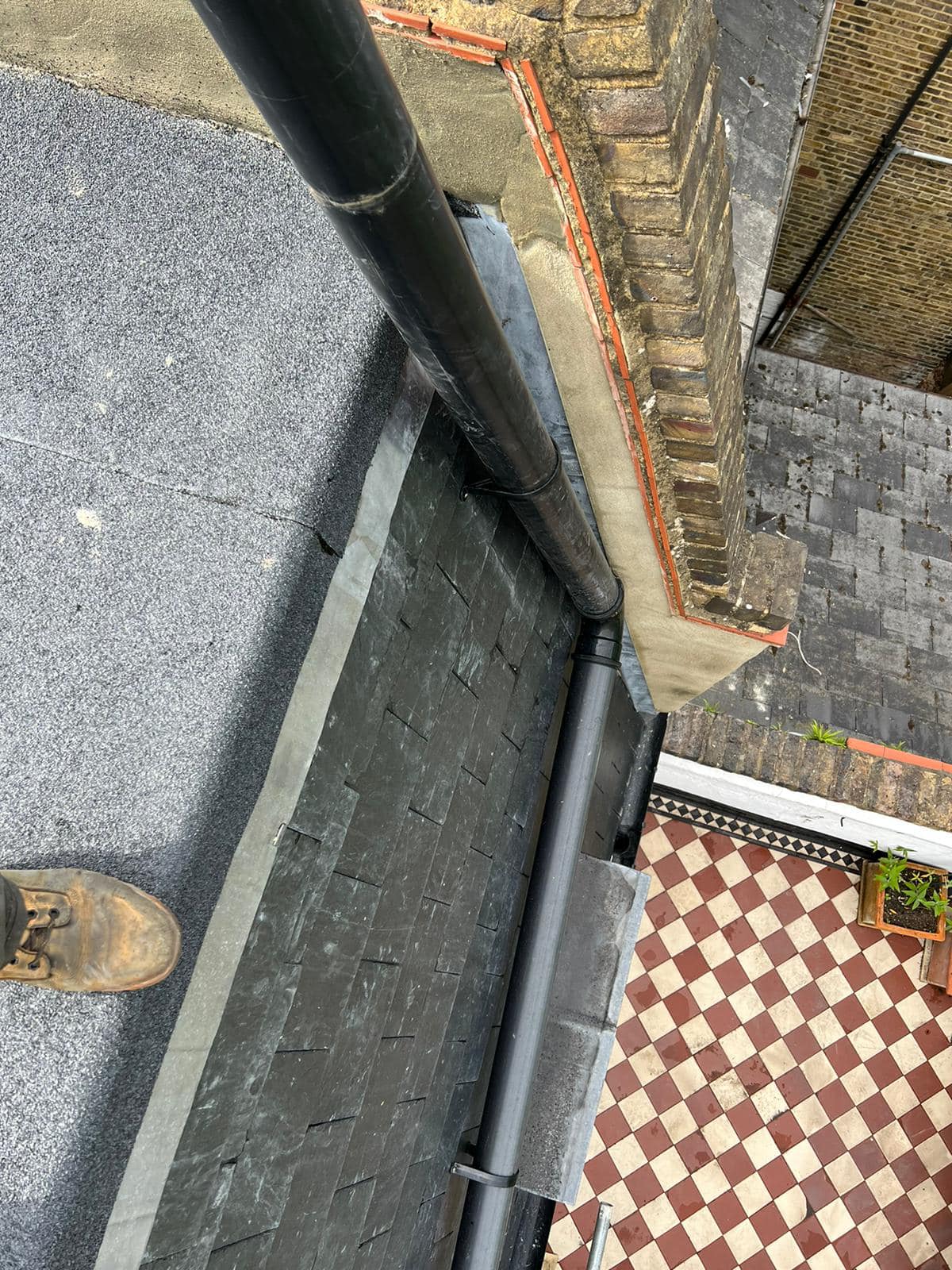 GRP fibreglass roof in Peckham