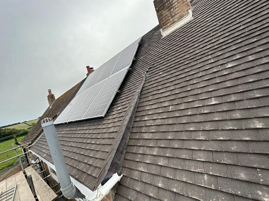 Professional roofers working on a property in London - KS Roof Master
