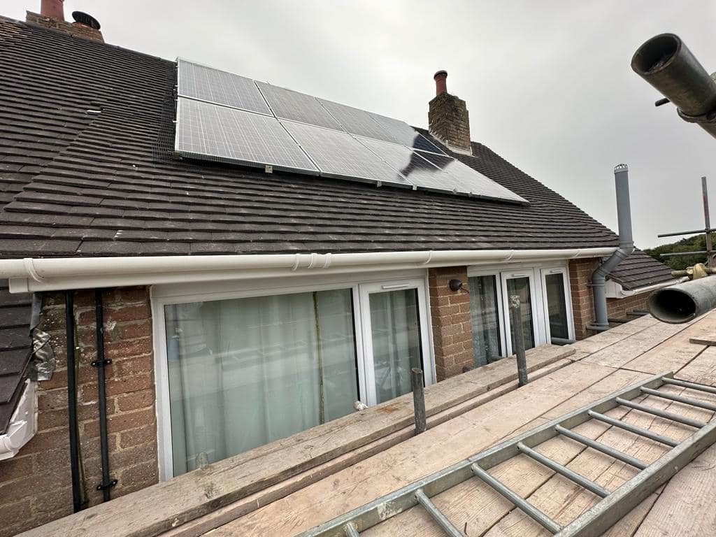 Professional roofers working on a property in London - KS Roof Master