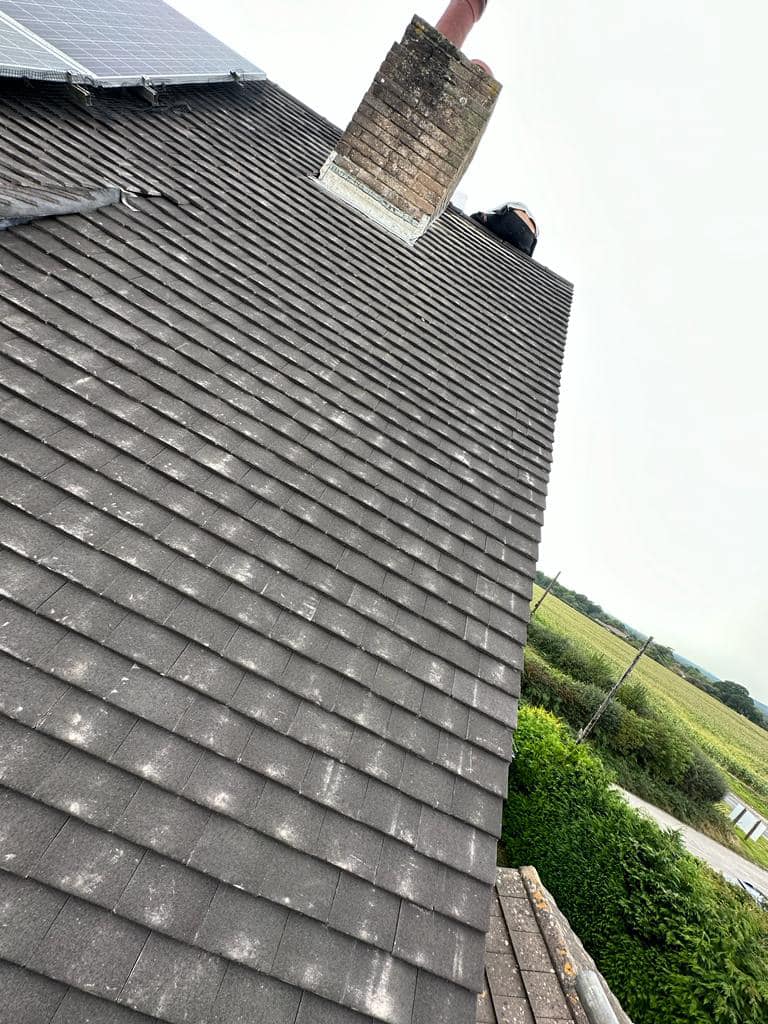 Professional roofers working on a property in London - KS Roof Master