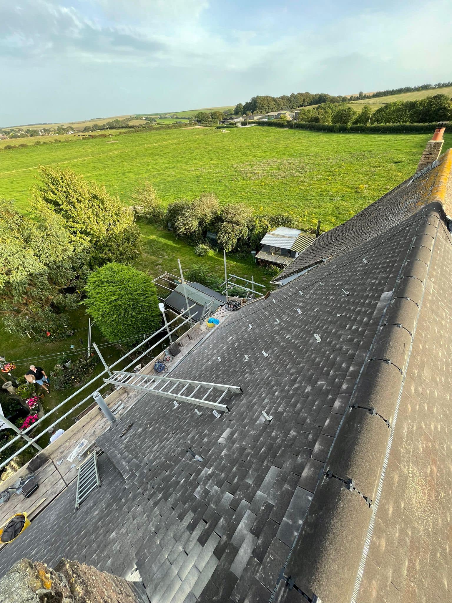 Commercial roof restoration in Canary Wharf