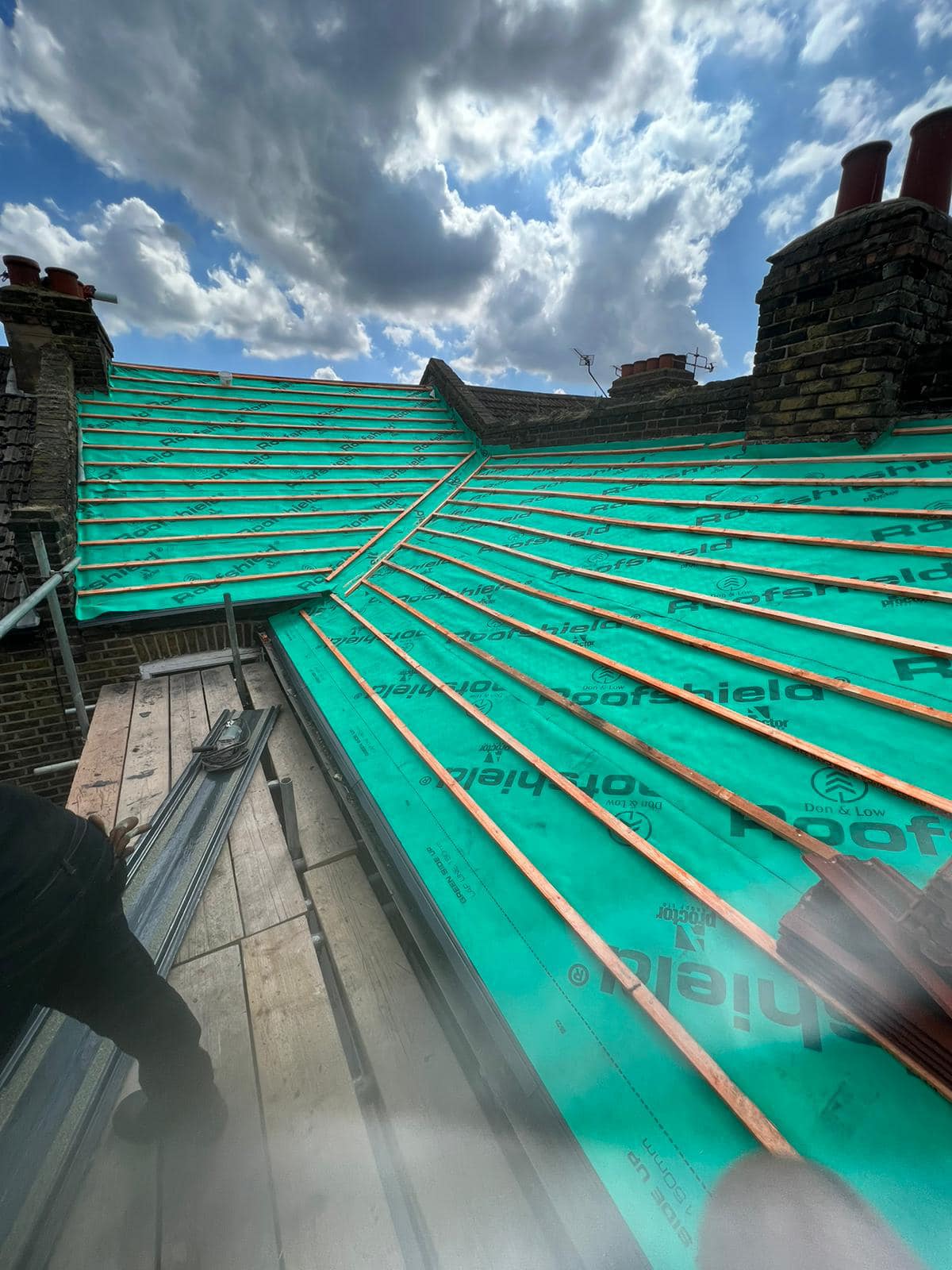 EPDM rubber roof in Stratford