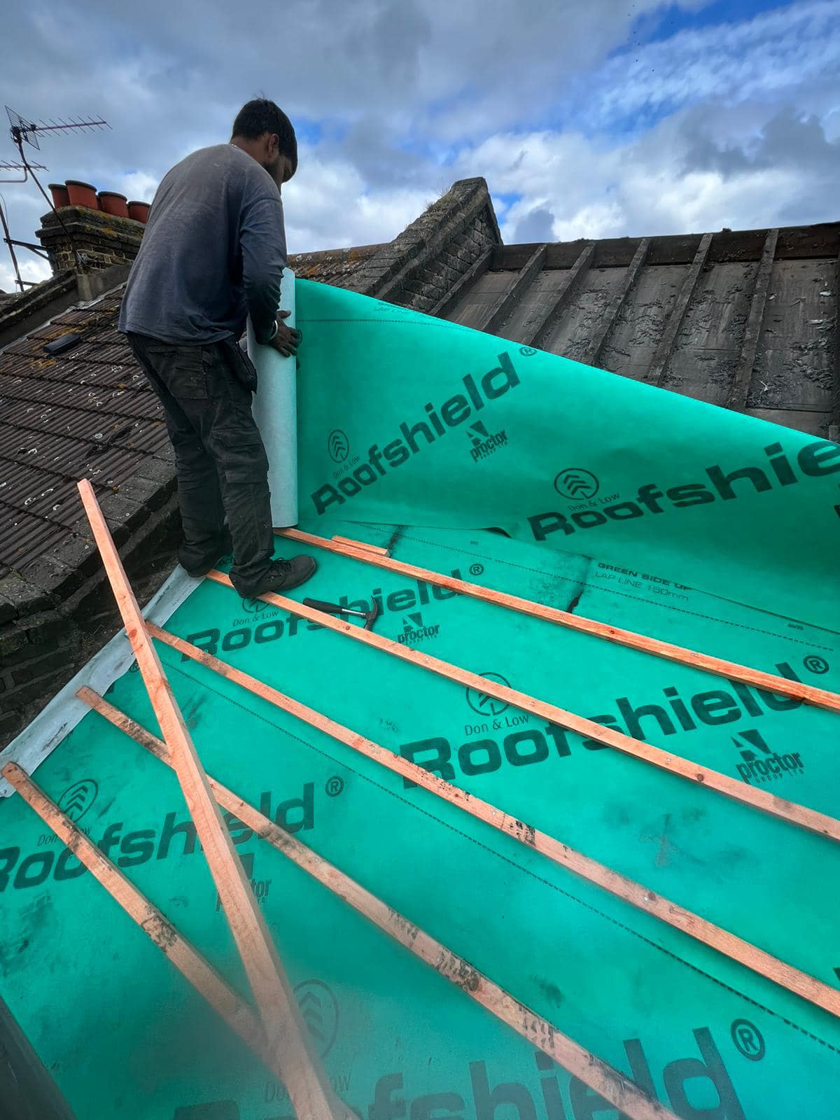 EPDM rubber roof in Stratford