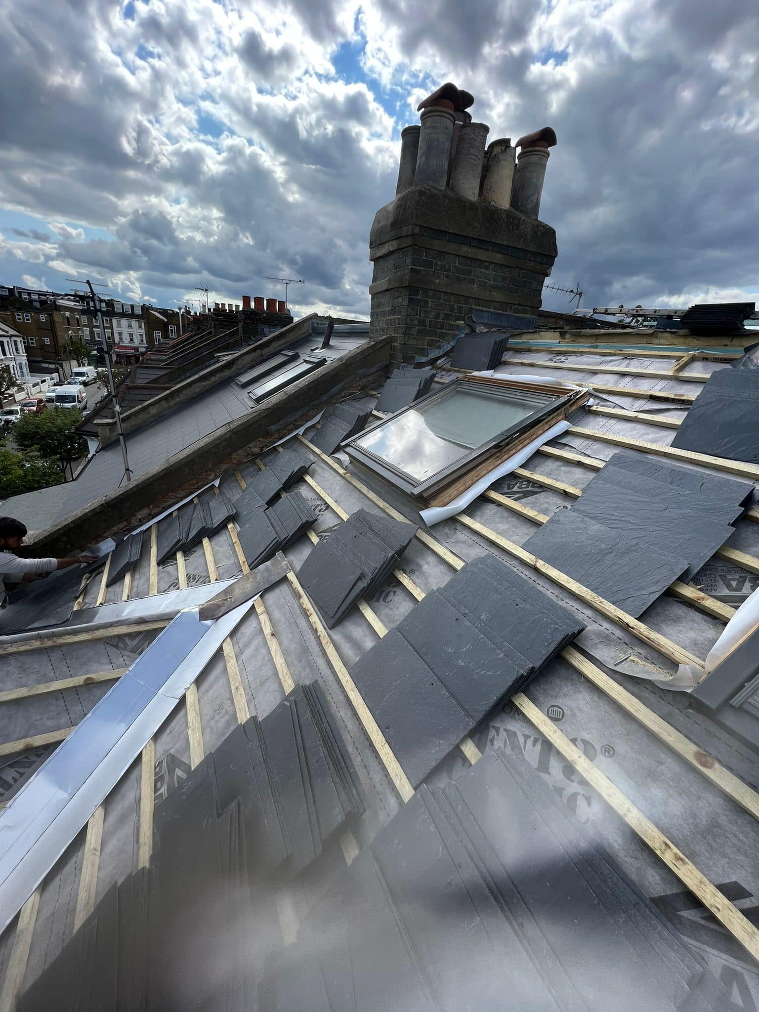 Lead flashing in Westminster