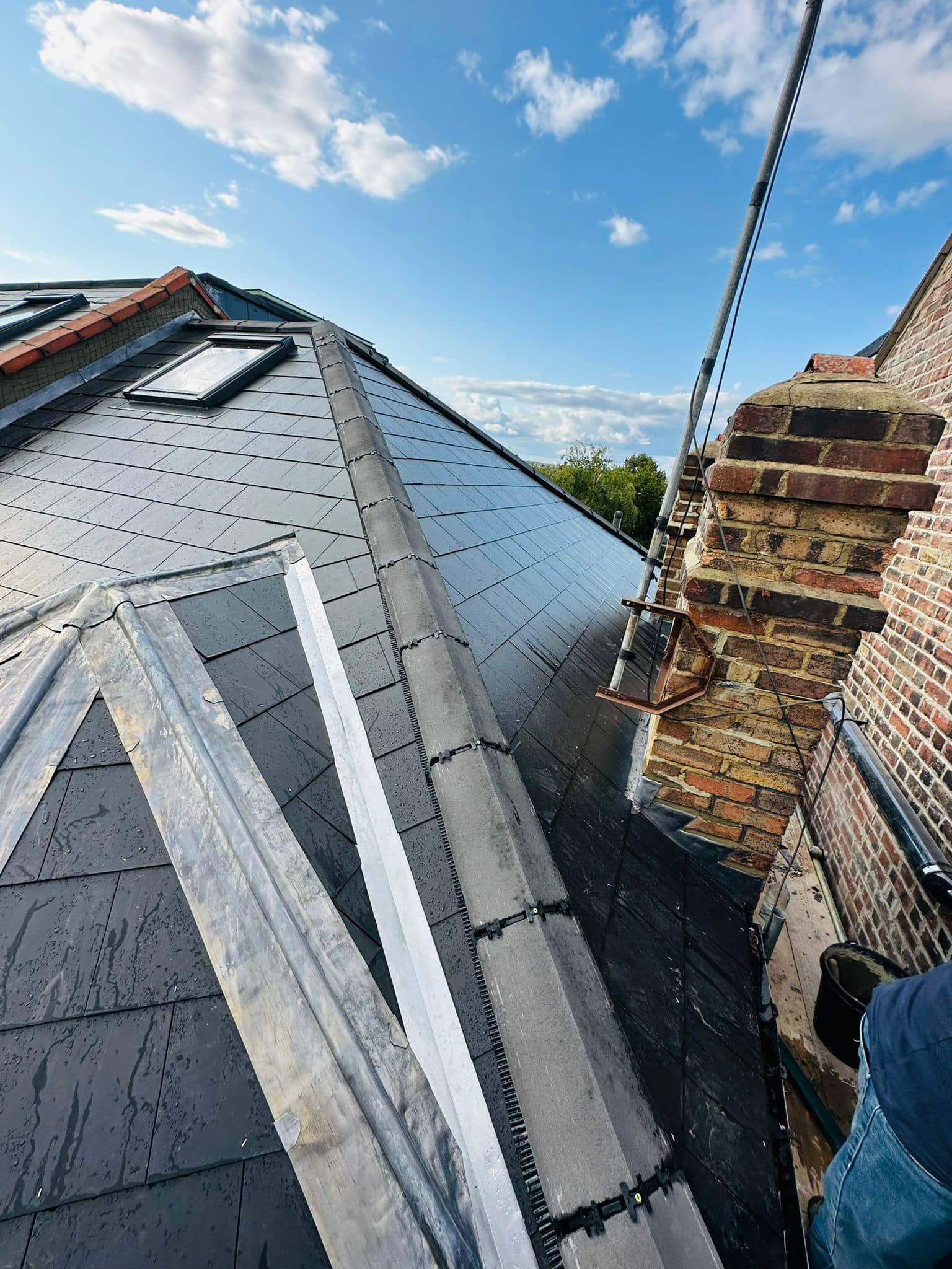 Lead flashing in Westminster