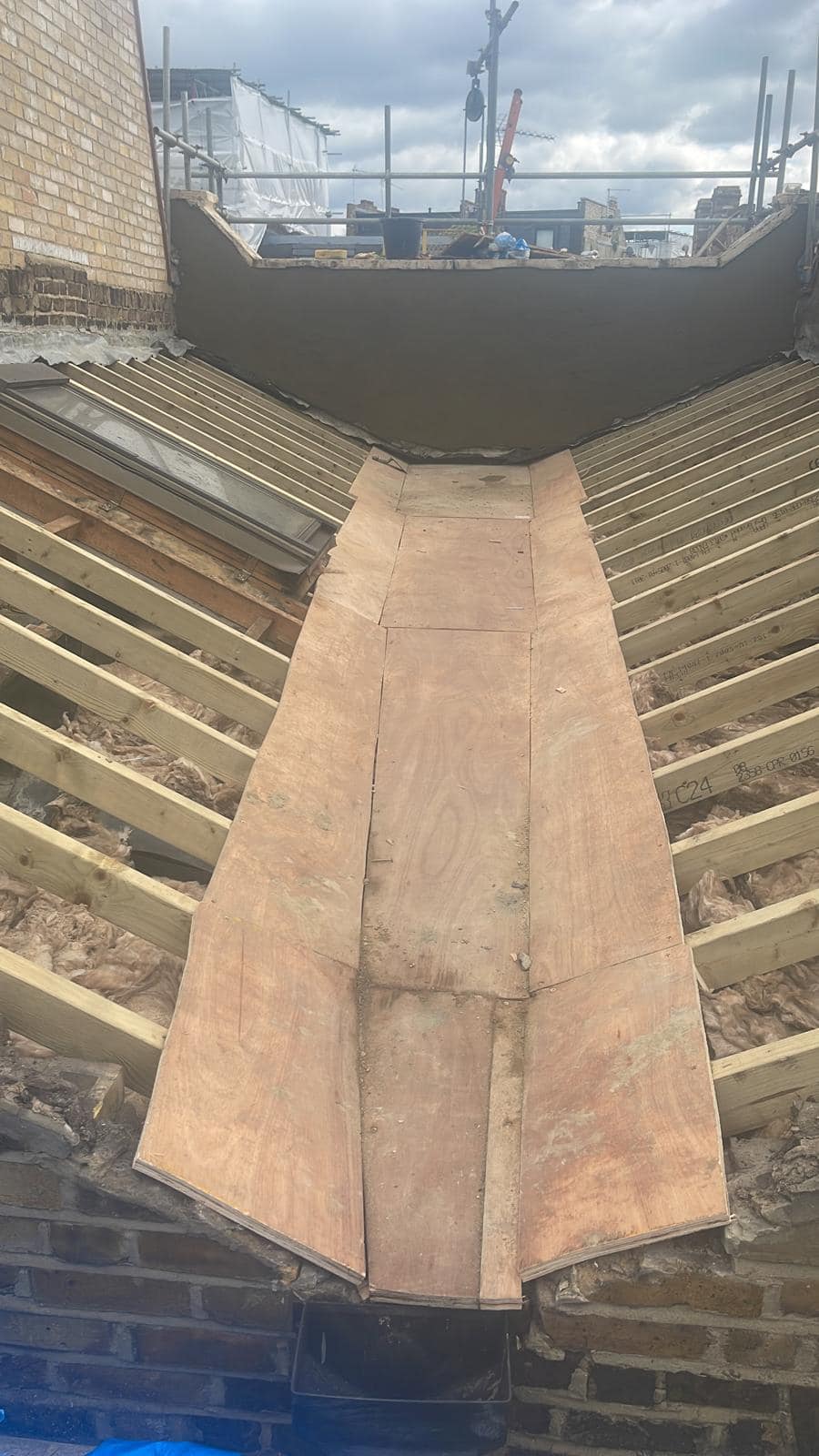Lead flashing in Westminster