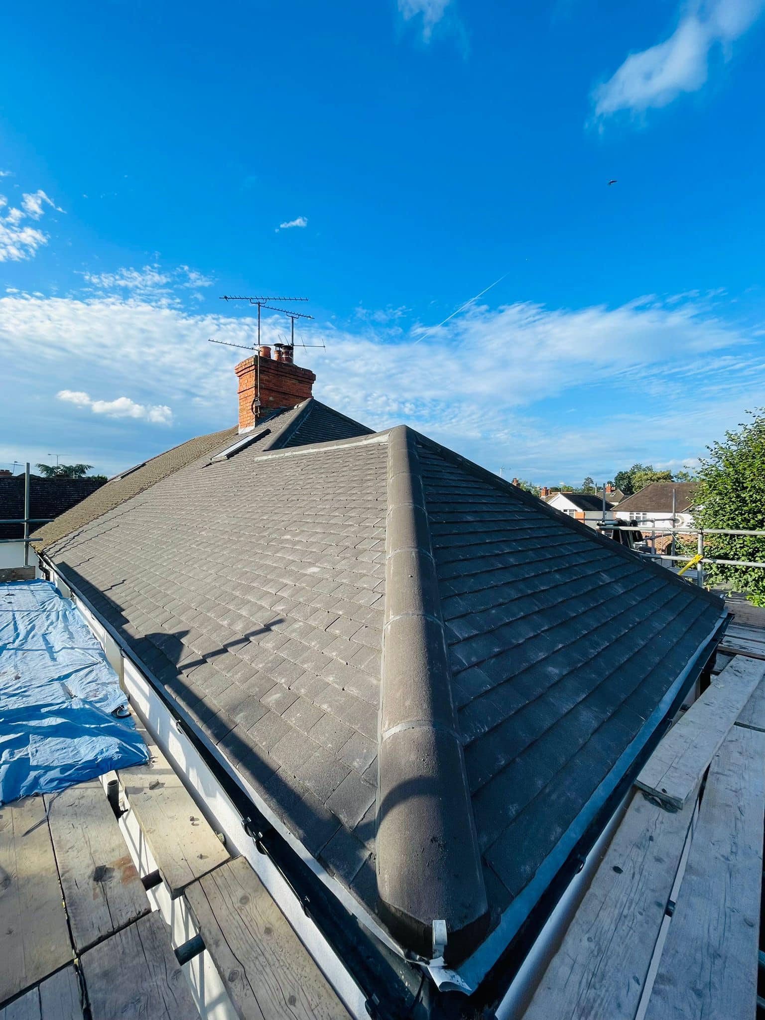 Commercial roof restoration in Canary Wharf