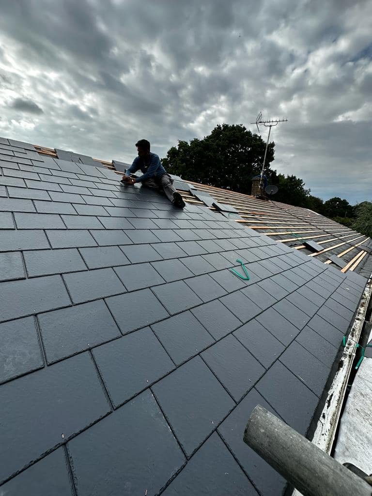 Commercial roof restoration in Canary Wharf