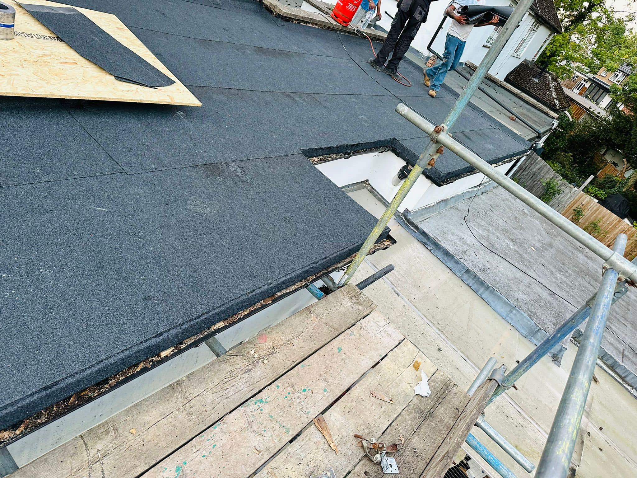 GRP fibreglass roof in Peckham