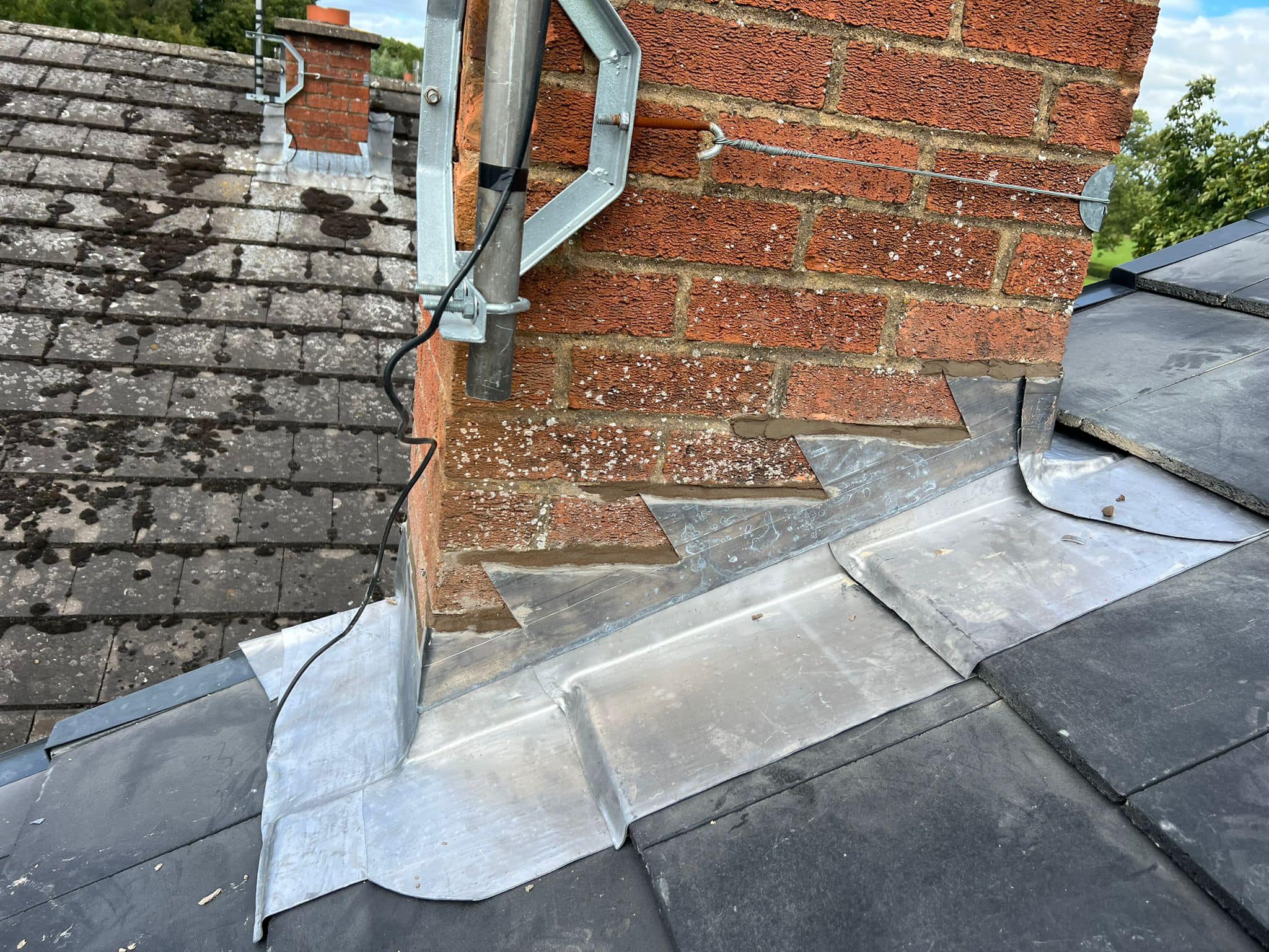 Lead flashing in Westminster