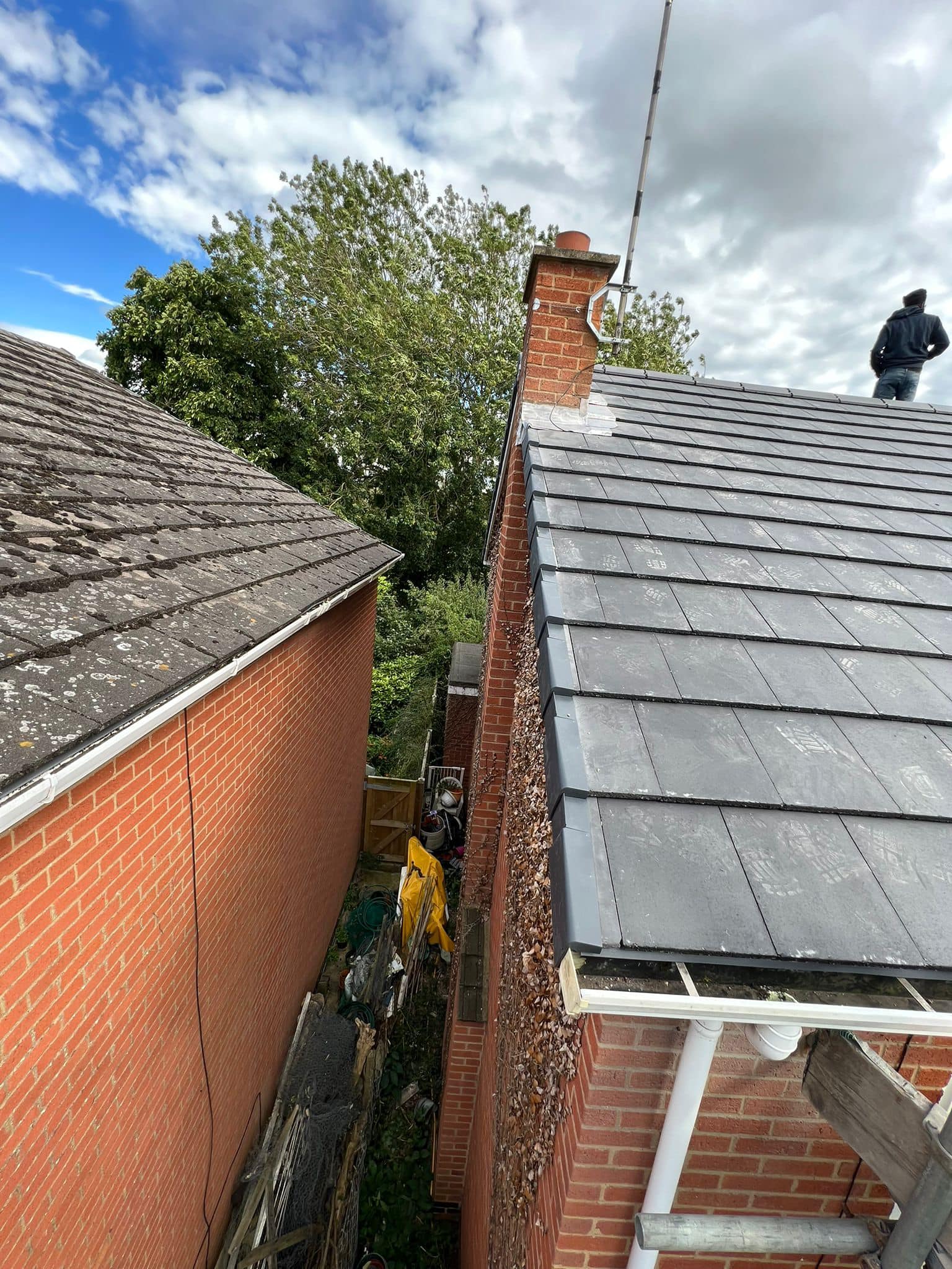 Slate roof restoration in Greenwich