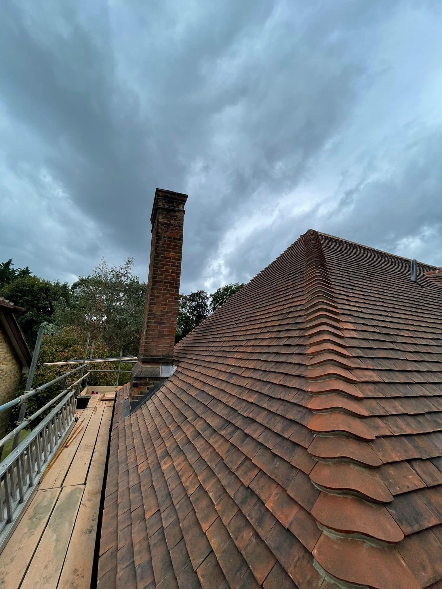 Slate roof restoration in Greenwich
