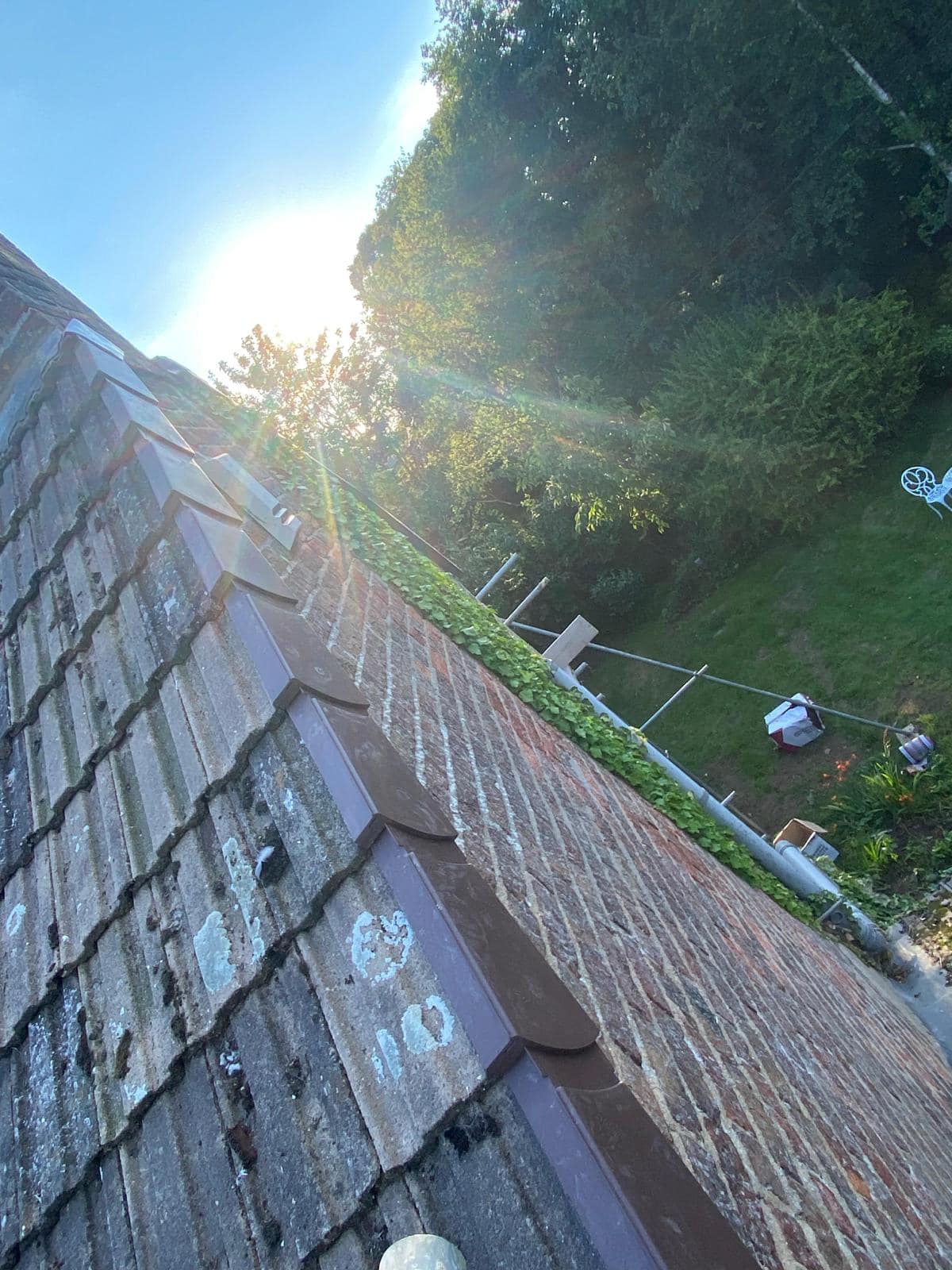 Professional roofers working on a property in London - KS Roof Master