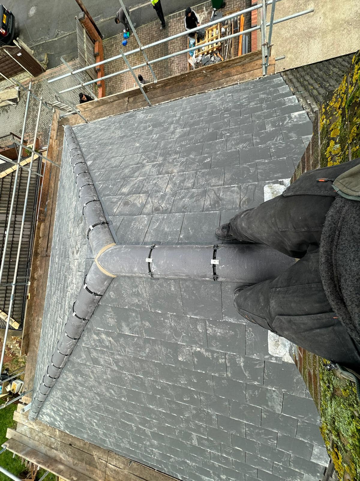 Slate roof restoration in Greenwich