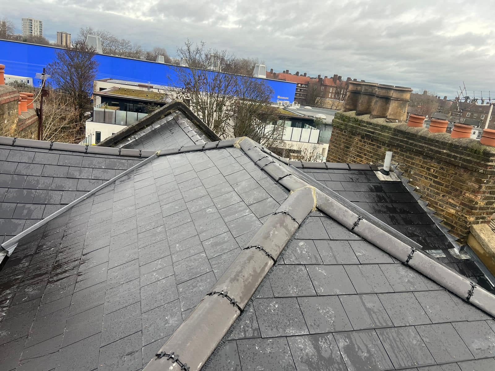 Lead flashing in Westminster