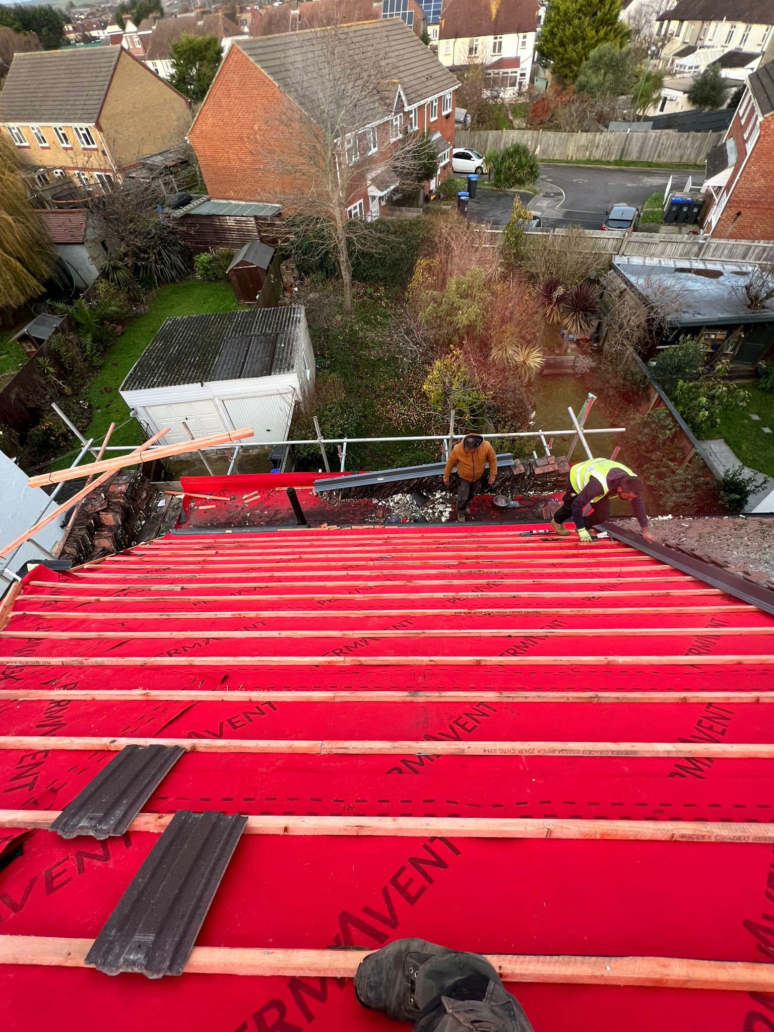 Lead flashing in Westminster