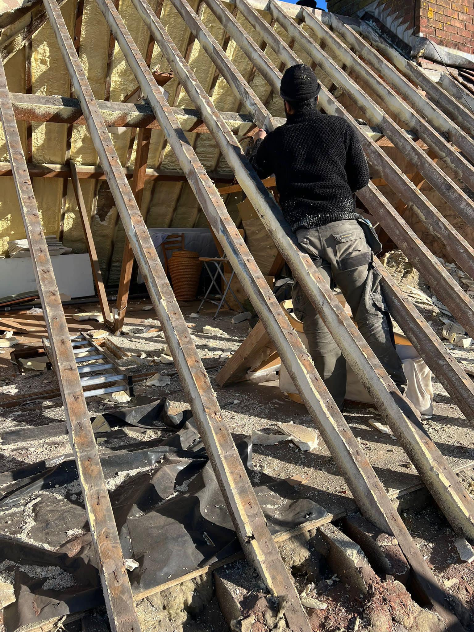 Slate roof restoration in Greenwich