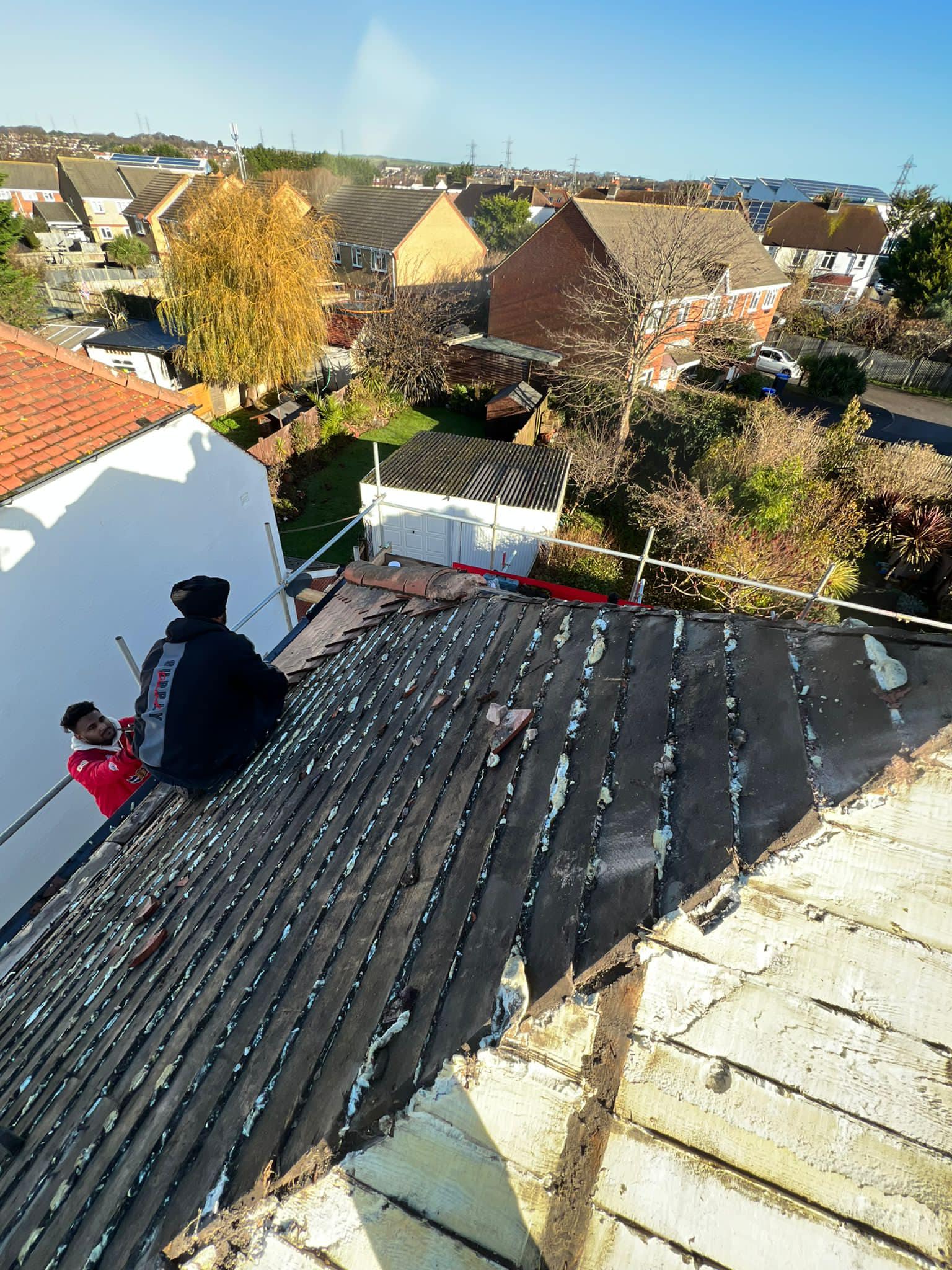 Commercial roof restoration in Canary Wharf