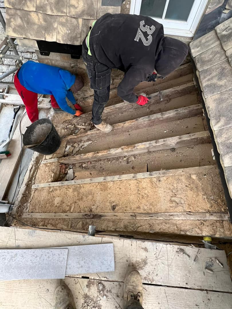 Storm damage repair in Battersea